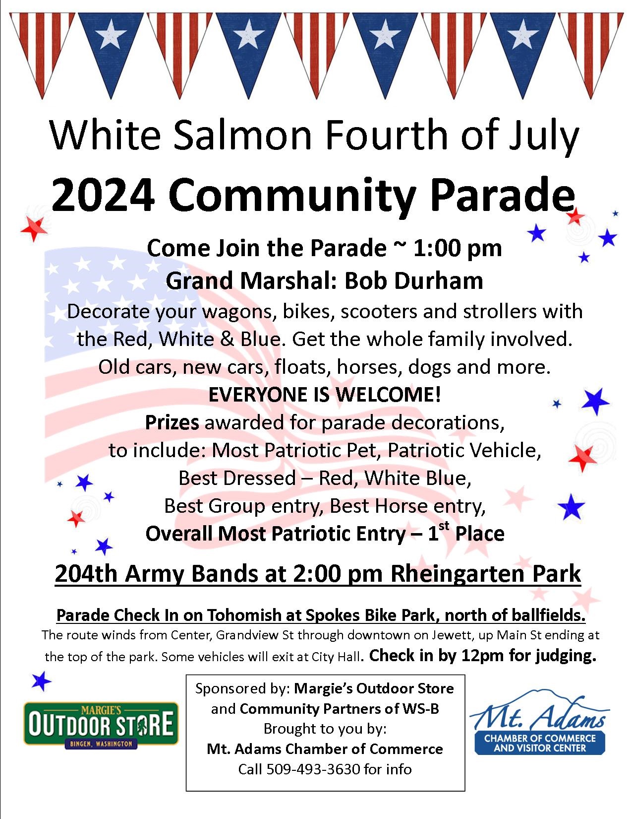 White Salmon 4th of July parade poster